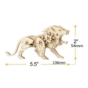Animals - Lion - moving (3-D Wooden Puzzle)